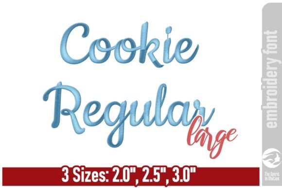 Download Cookie Regular Embroidery Font - Large - Embroidery Collection