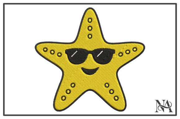 Download Cool Starfish Sunglasses Embroidery - Embroidery Collection