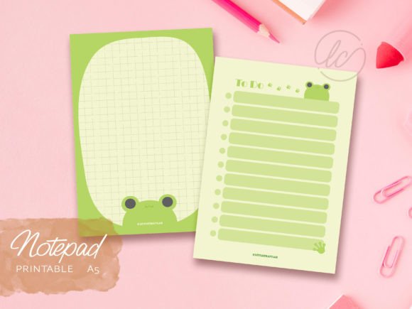 Download Printable Froggie Notepad - Notepad Collection