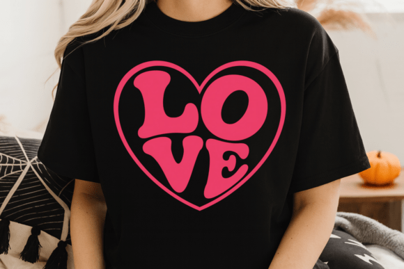 Download Retro Valentin Typography Love Heart PNG - Premium Resources
