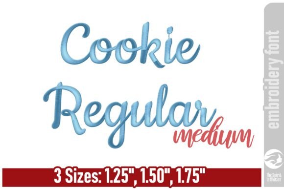 Download Cookie Regular Embroidery Font - Medium - Embroidery Collection