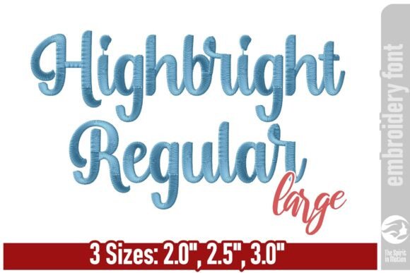 Download Highbright Script Embroidery Font - L - Embroidery Collection