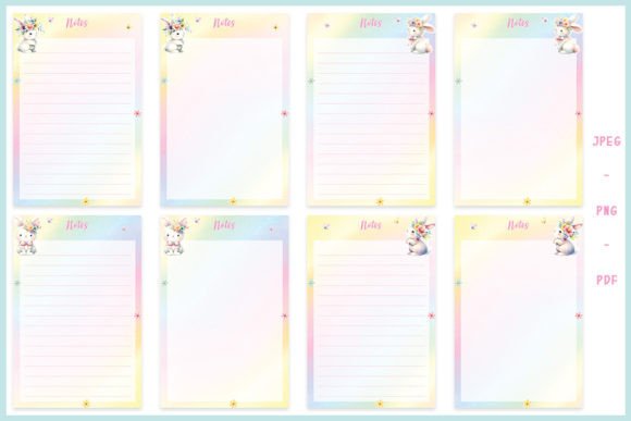Download SPRING BUNNY 4X6 NOTEPAD SET - Notepad Collection