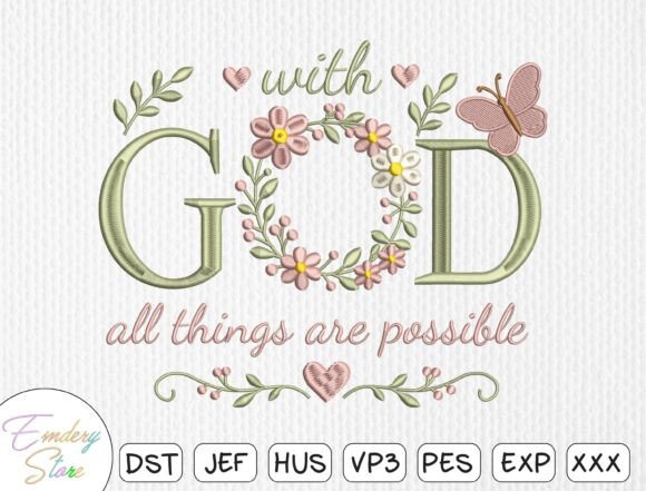 Download Floral &amp; Butterfly Christian Embroidery - Embroidery Collection